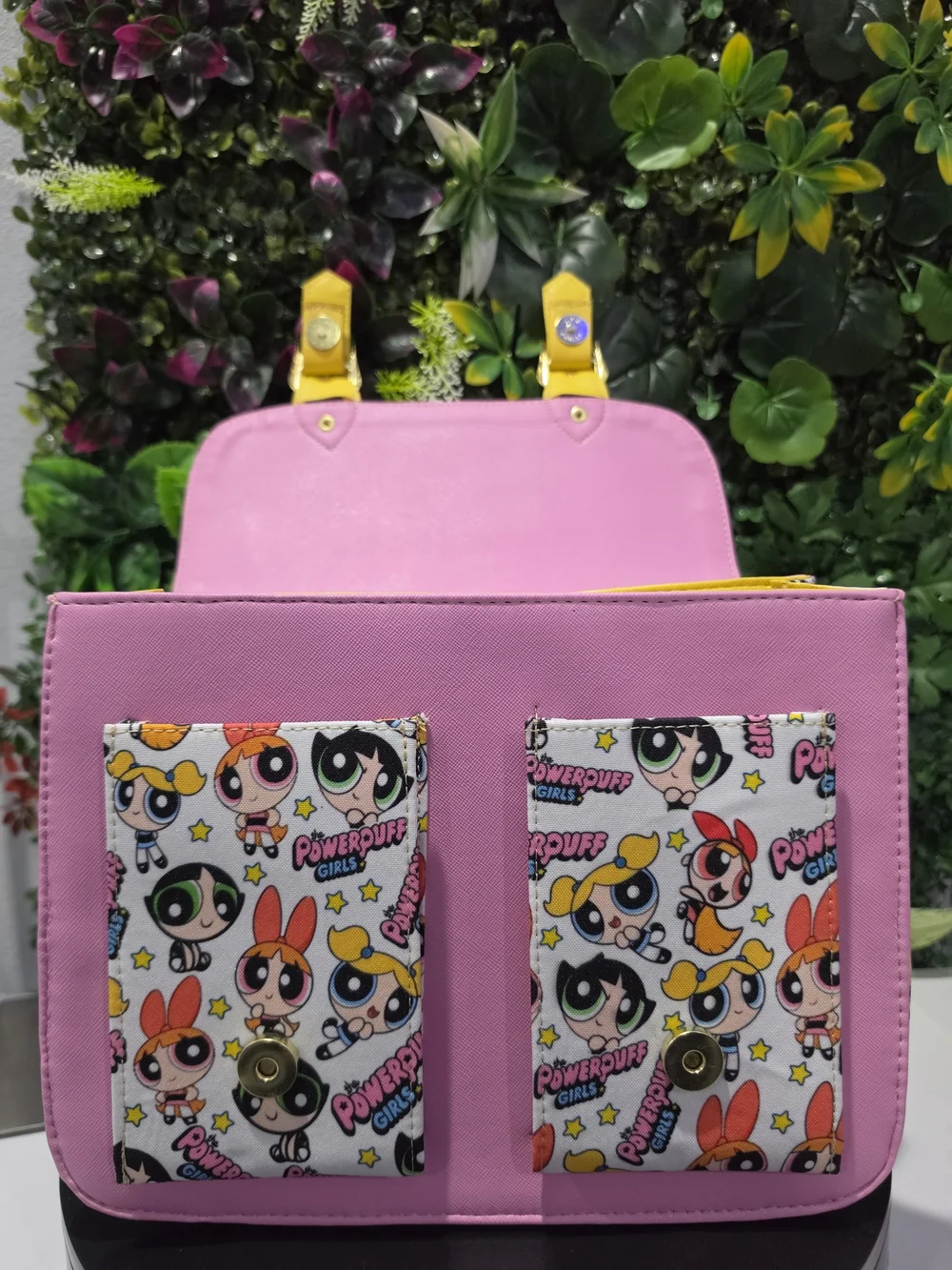 New Powerpuff Girls Pink Kids Satchel Bag with Matching Wallet